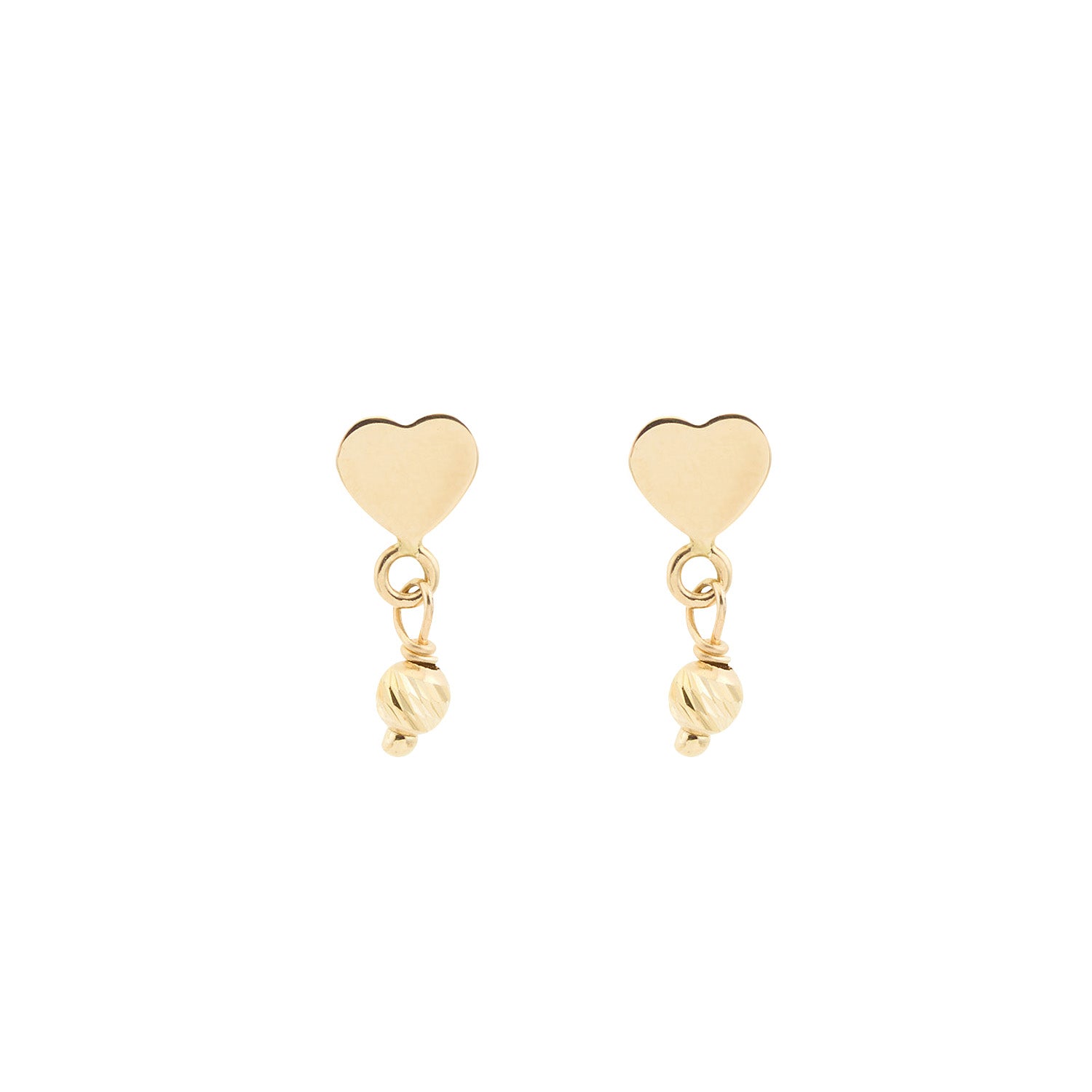 Heart Detail Stud Earrings