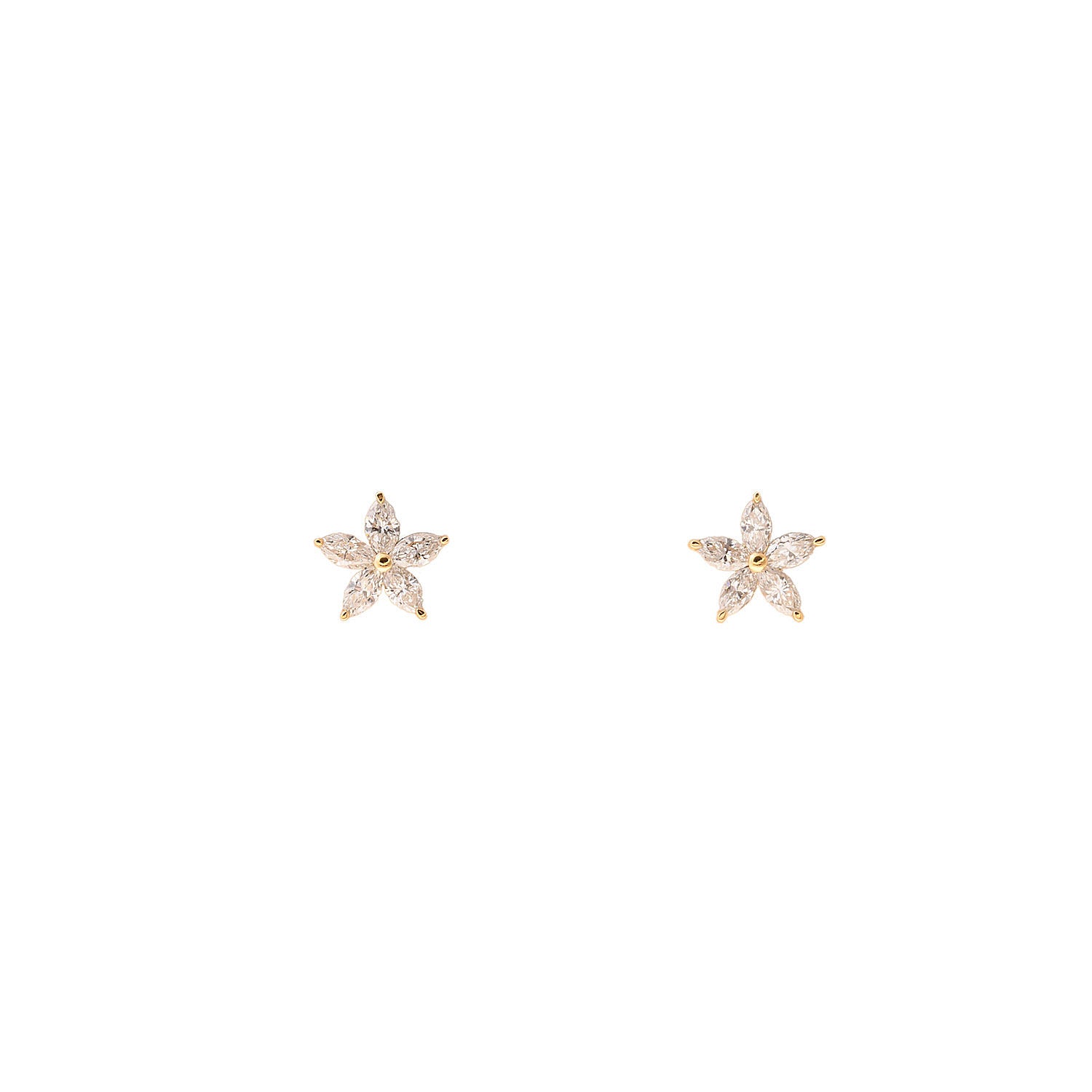 Flower Diamond Earrings