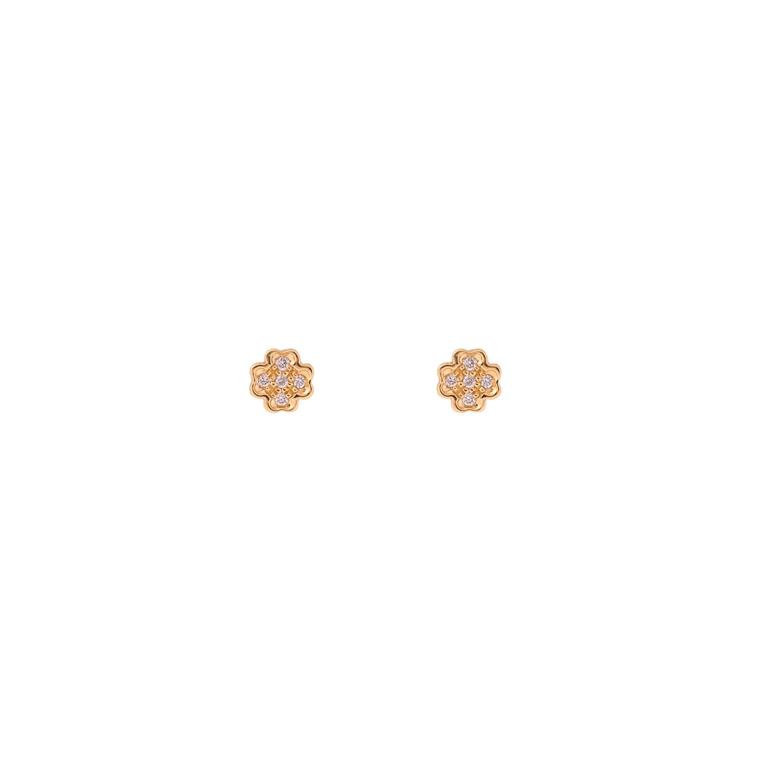 Four Leaf Diamonds Earrings