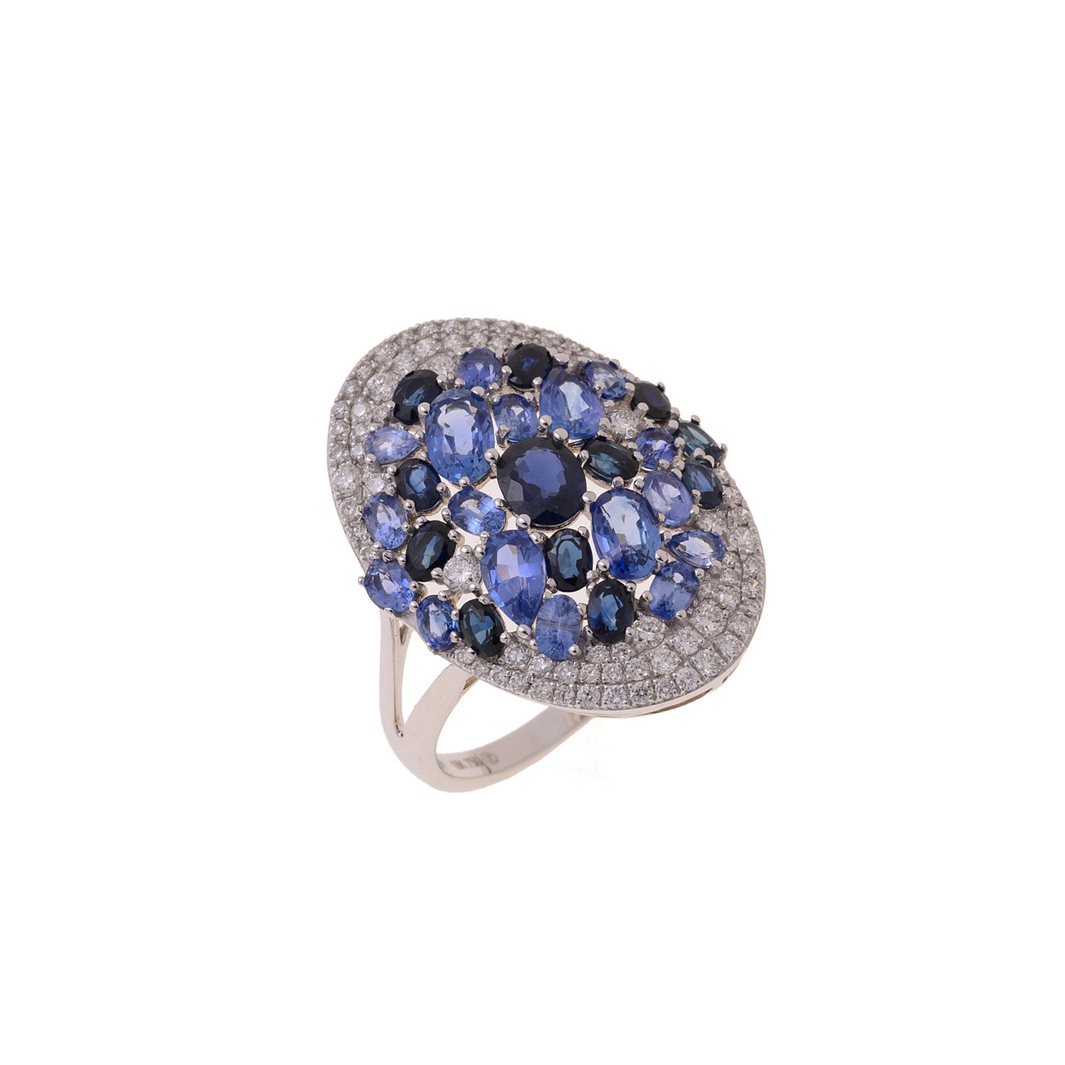 Pebbled Sapphire Ring