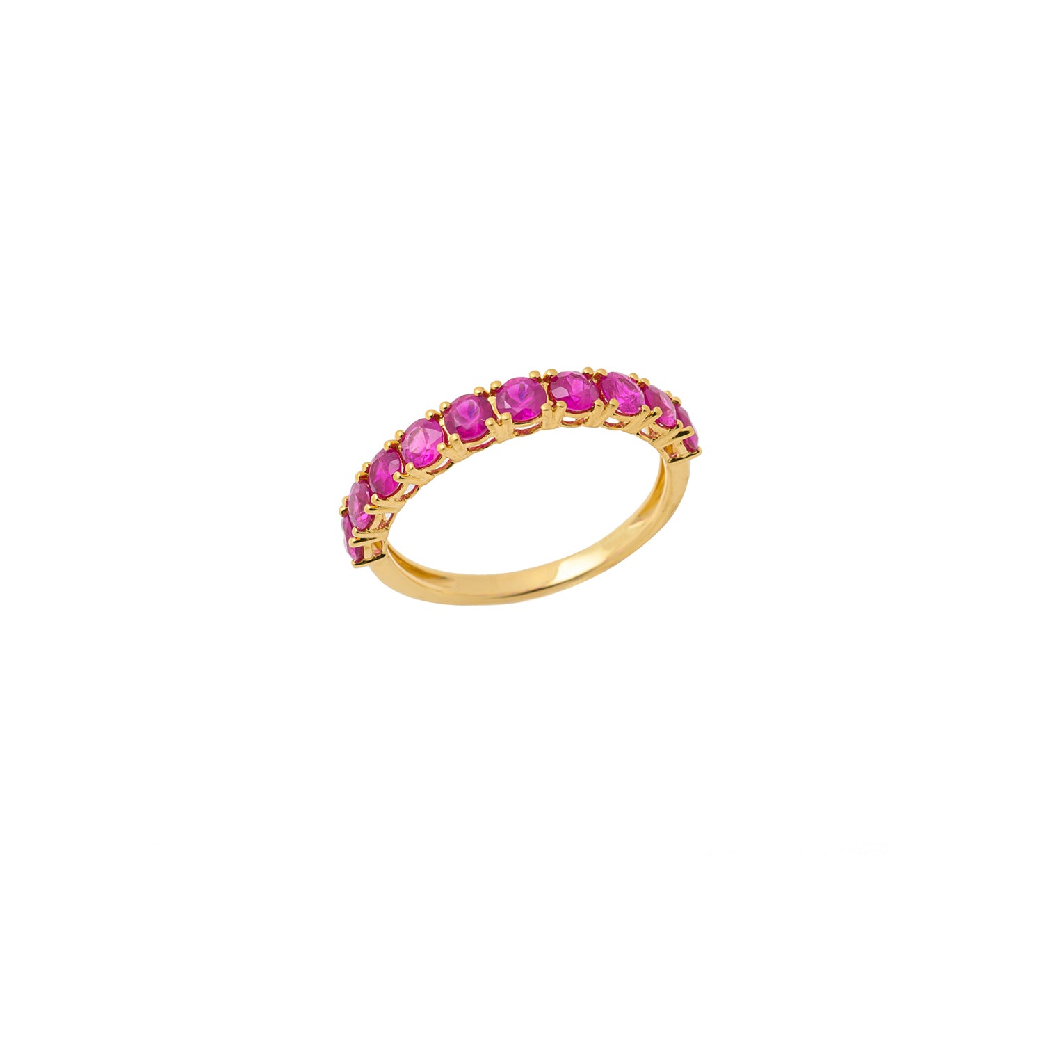 Ruby half Eternity ring