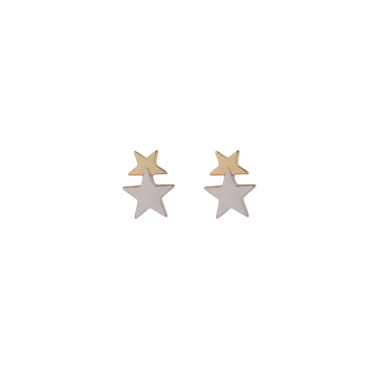 Double Star Stud Earrings