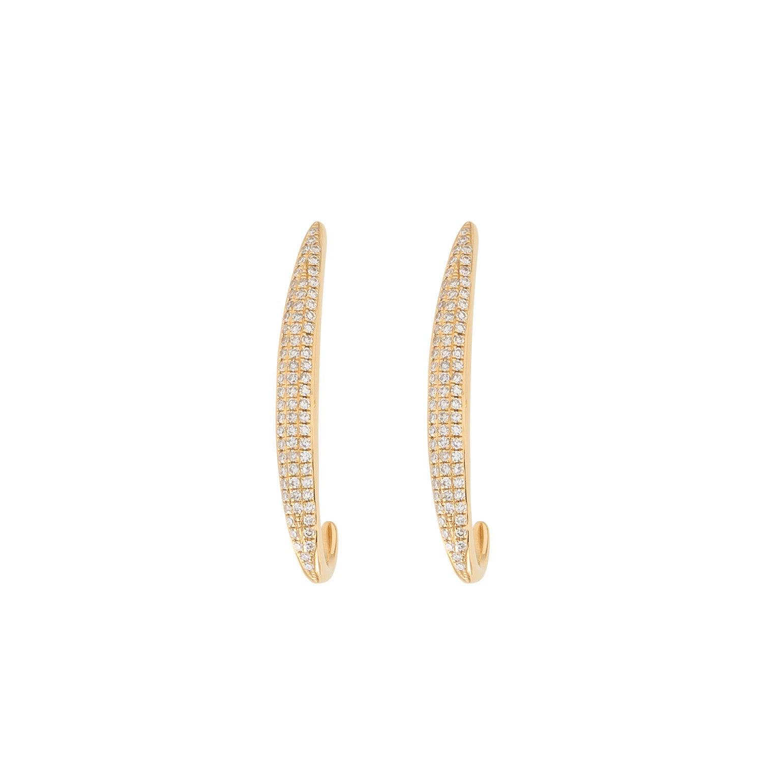 Line Stud earrings with Diamonds