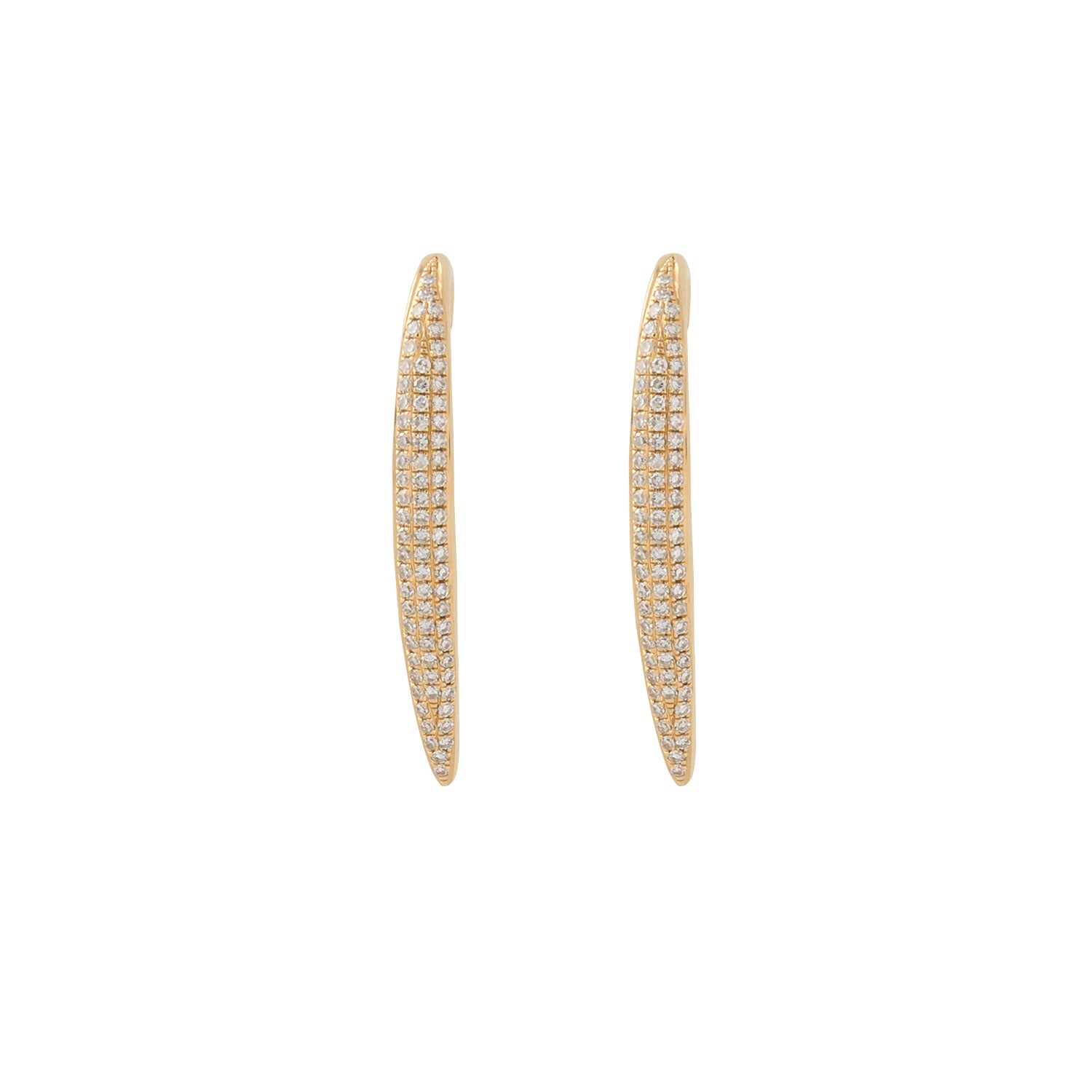 Line Stud earrings with Diamonds