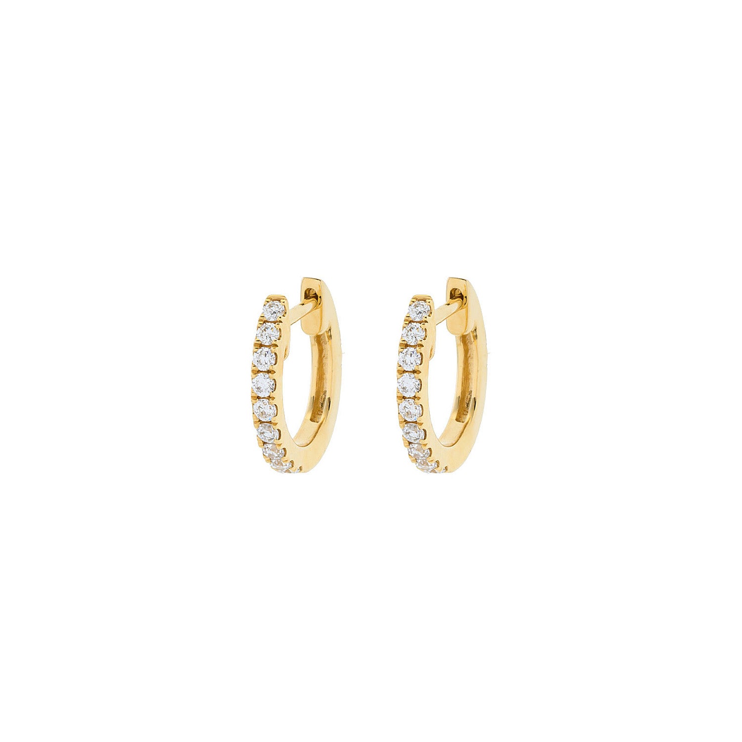 Diamond Hoop Earrings