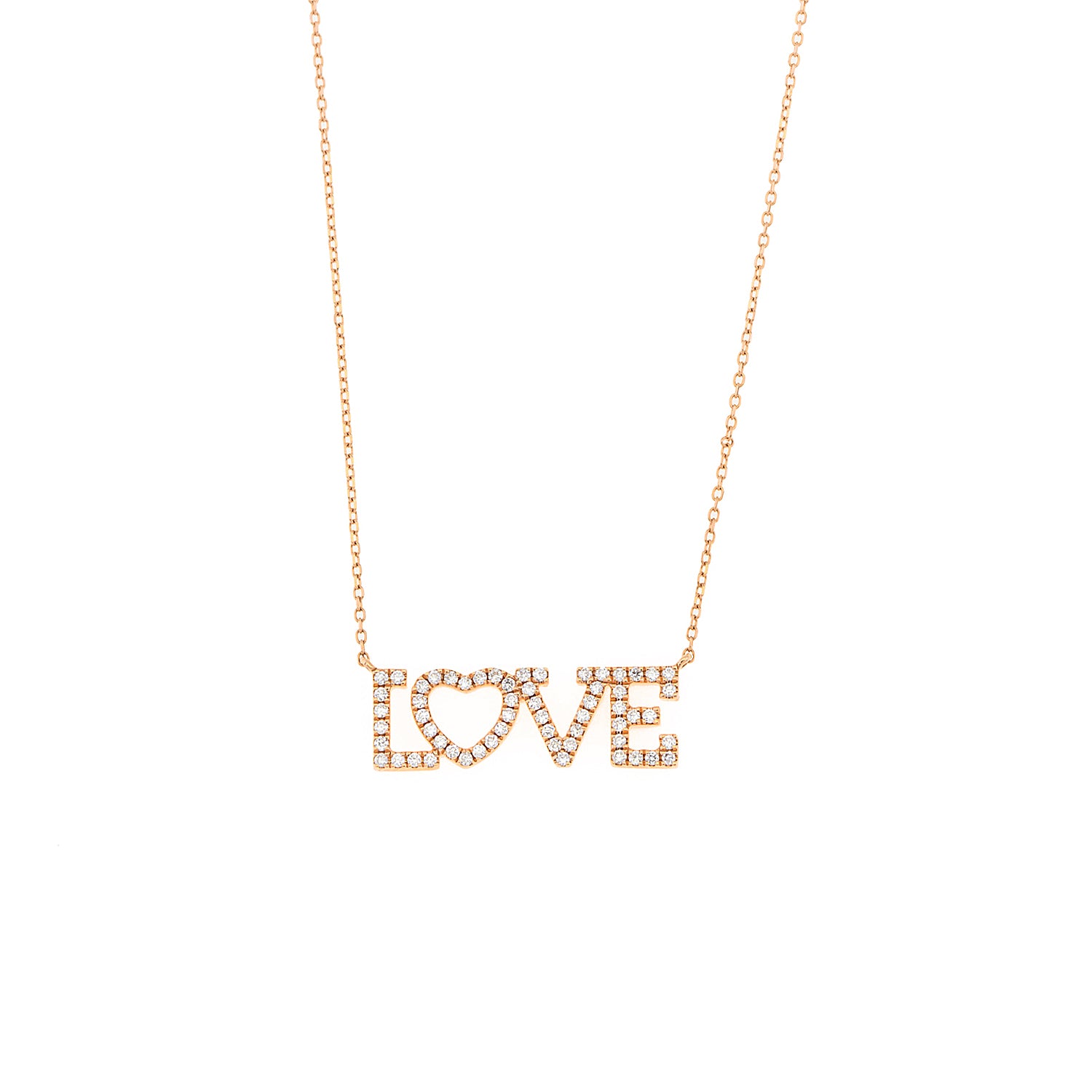 "LOVE" Diamond Necklace