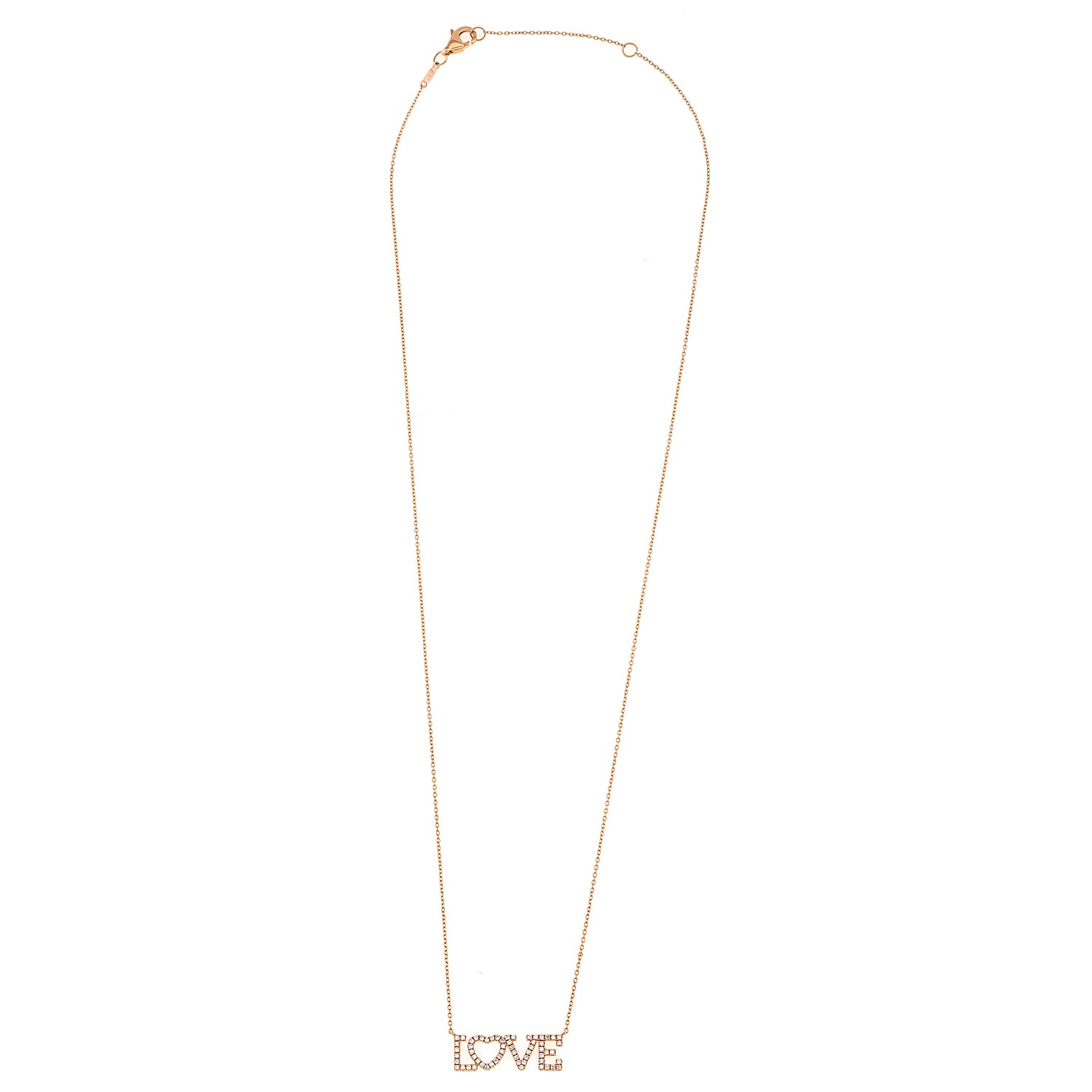 "LOVE" Diamond Necklace