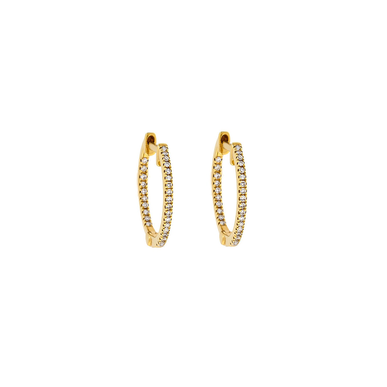 Hoop Diamond earring