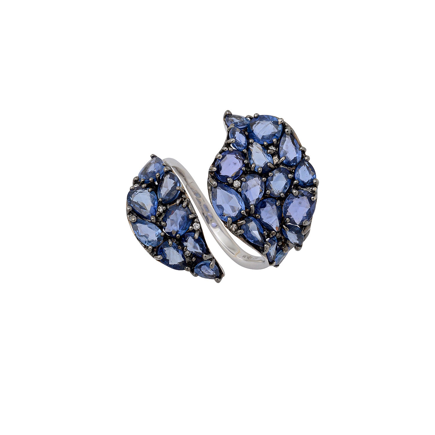 Leaves Sapphire Ring