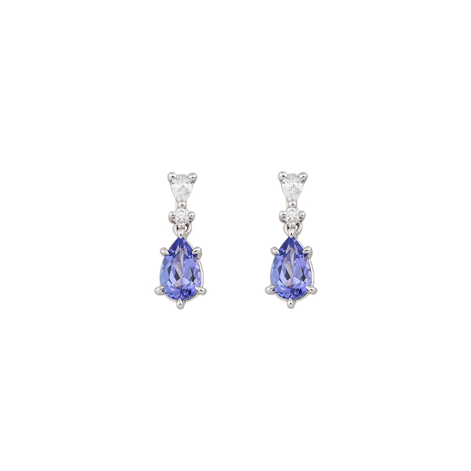 Diamond & Tanzanite Earring