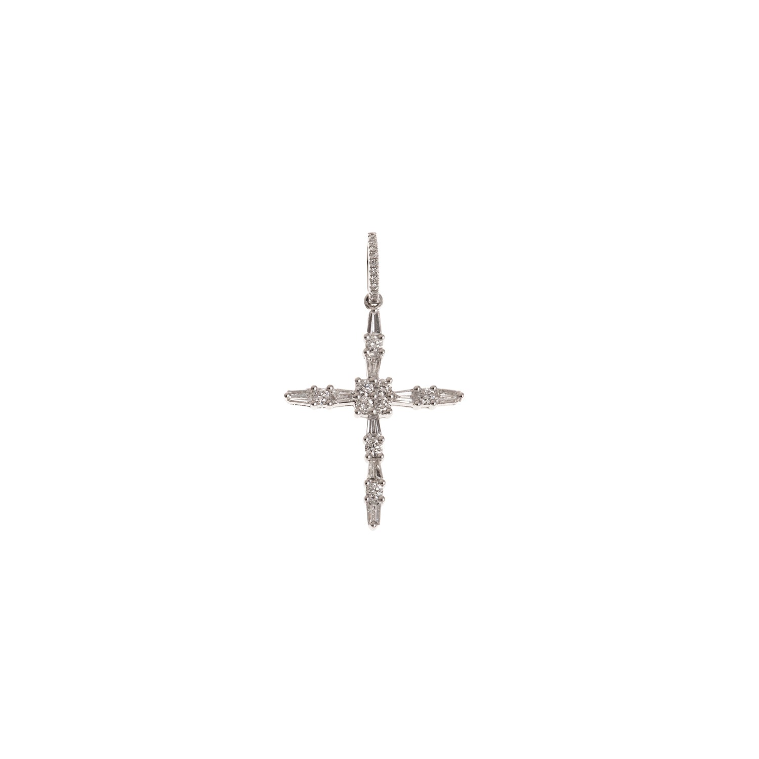 Diamond Cross. Gold and diamond cross. Cross for christening. Cross for baptism. Fine jewellery. Anatol jewellery. Χρυσά κοσμήματα. Κοσμήματα Κηφισιά. Σταυρός χρυσός. Σταυρός με διαμάντια. Βαφτιστικός σταυρός. Σταυρός για βάφτιση.  Σταυρός με μπριγιάν. 