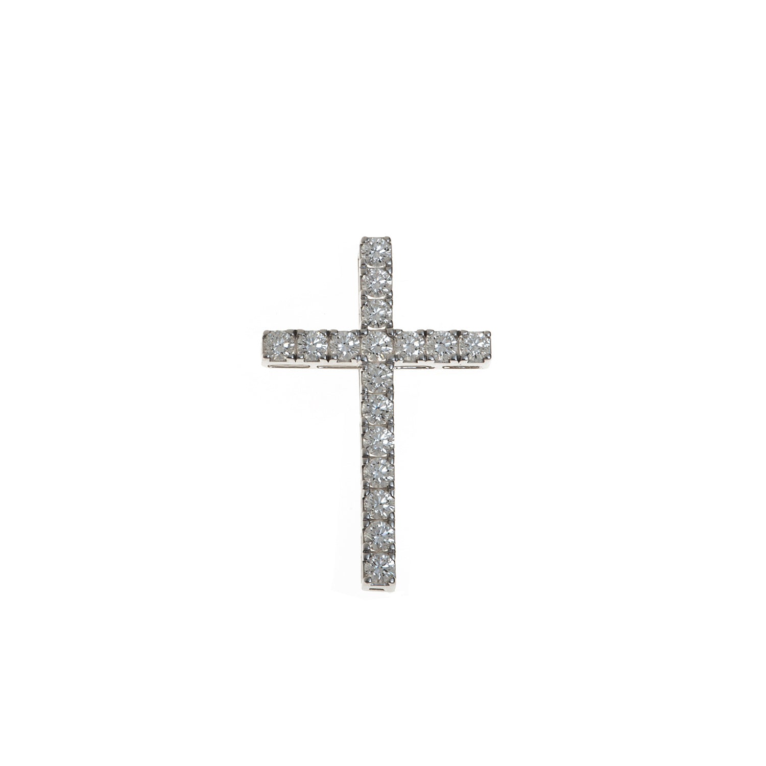 Diamond Cross. Gold and diamond cross. Cross for christening. Cross for baptism. Fine jewellery. Anatol jewellery. Χρυσά κοσμήματα. Κοσμήματα Κηφισιά. Σταυρός χρυσός. Σταυρός με διαμάντια. Βαφτιστικός σταυρός. Σταυρός για βάφτιση.  Σταυρός με μπριγιάν. 