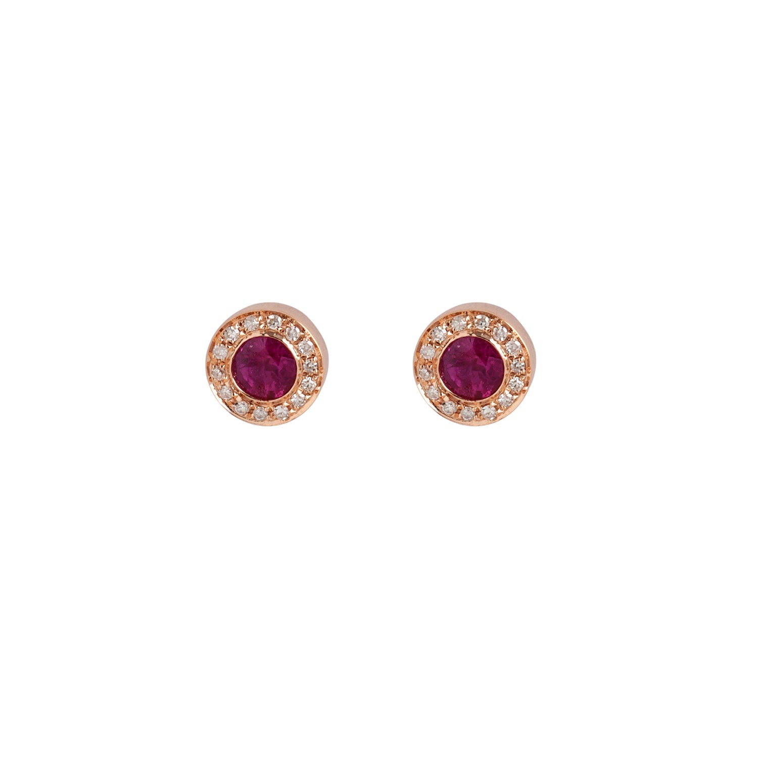 Ruby and Diamond Earring