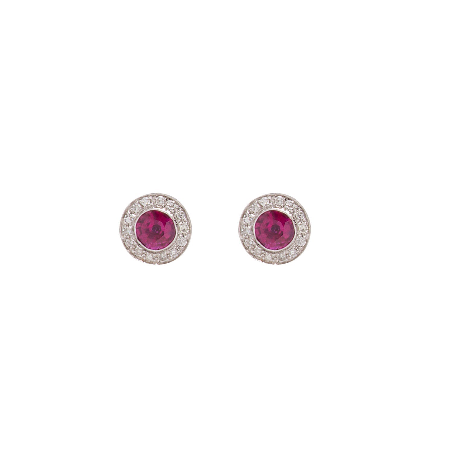 Diamond and Ruby Earring