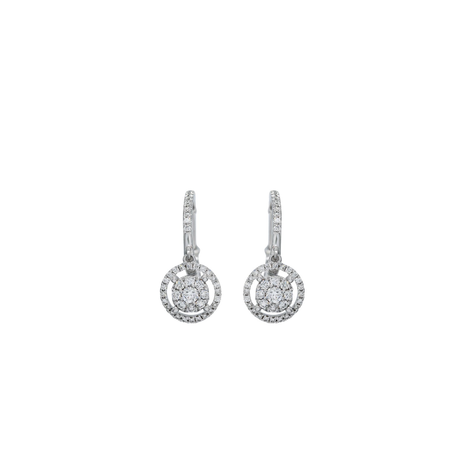 Diamond Hoop Earrings. Σκουλαρίκη Κρίκος.