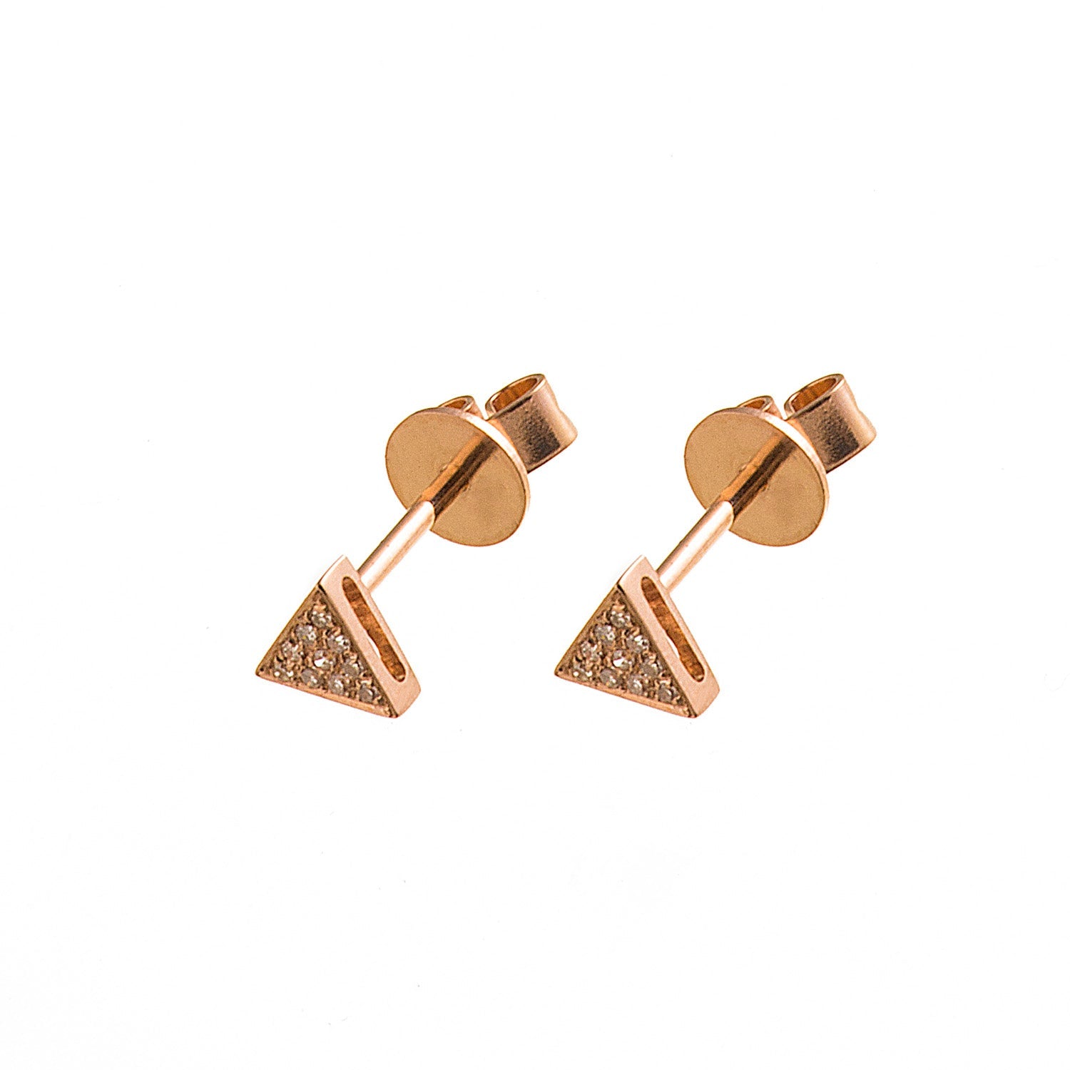 Triangle Stud Earring - Anatol Jewelry