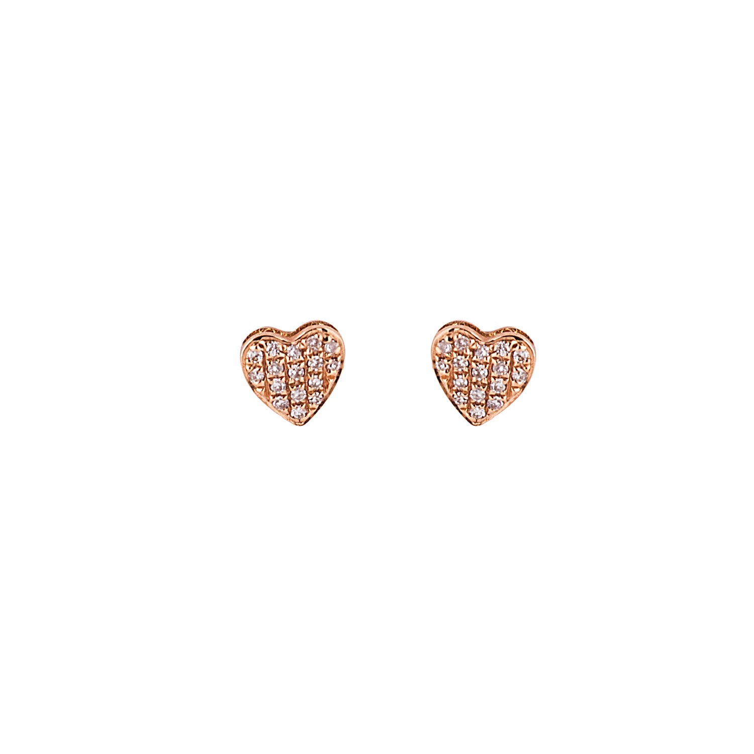 Diamond Heart Earrings