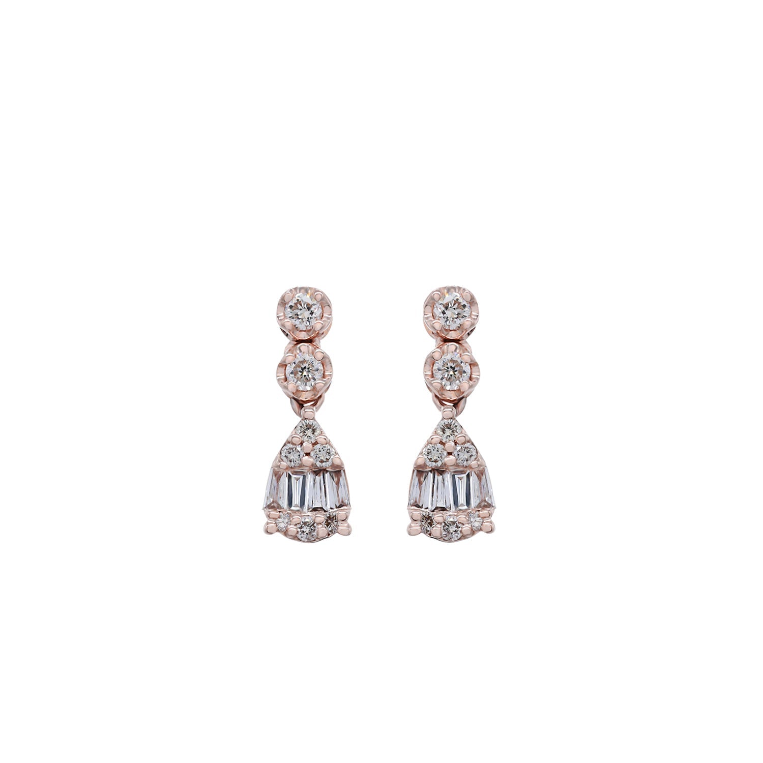 Pear Diamond Drop Earring