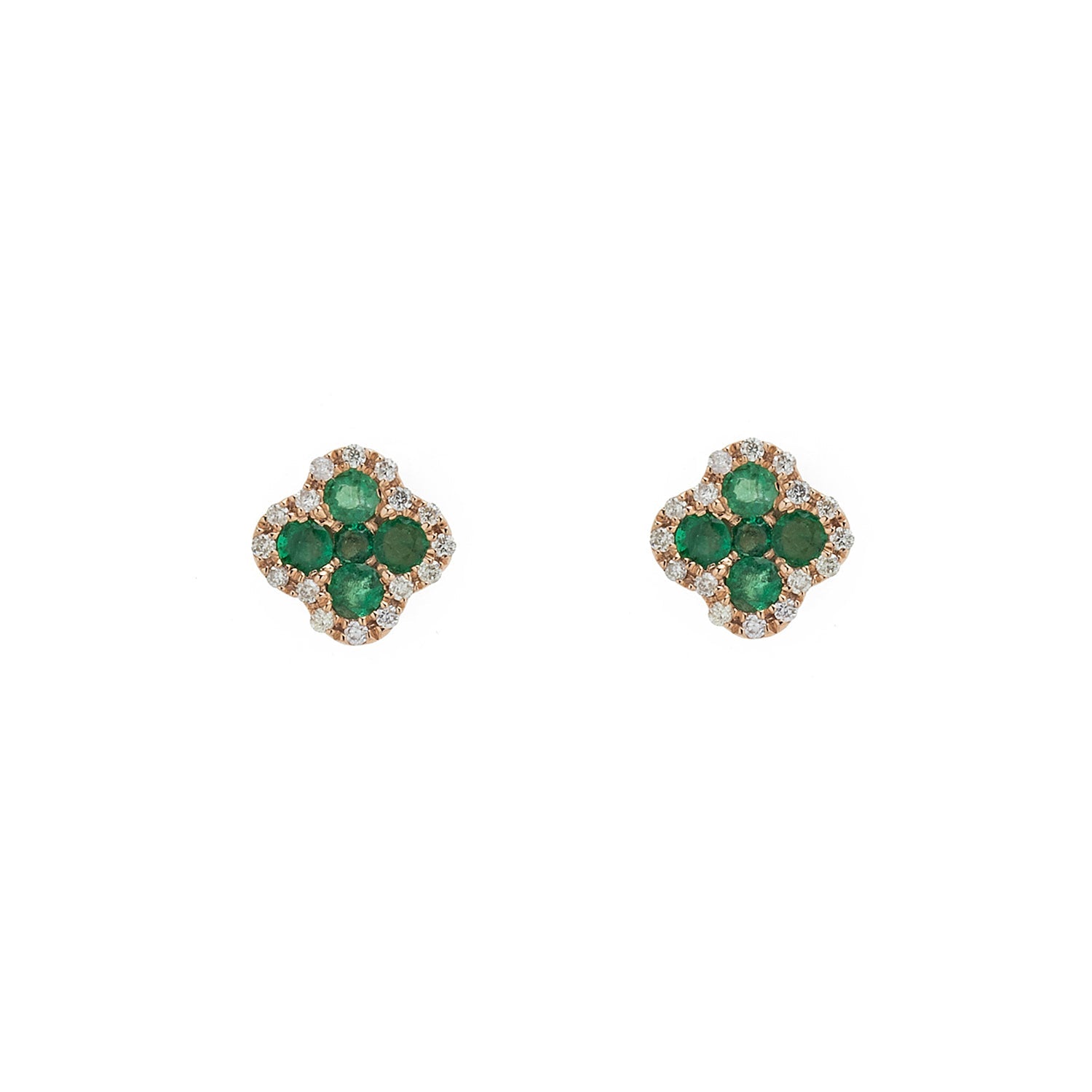 Emerald Diamond Earring