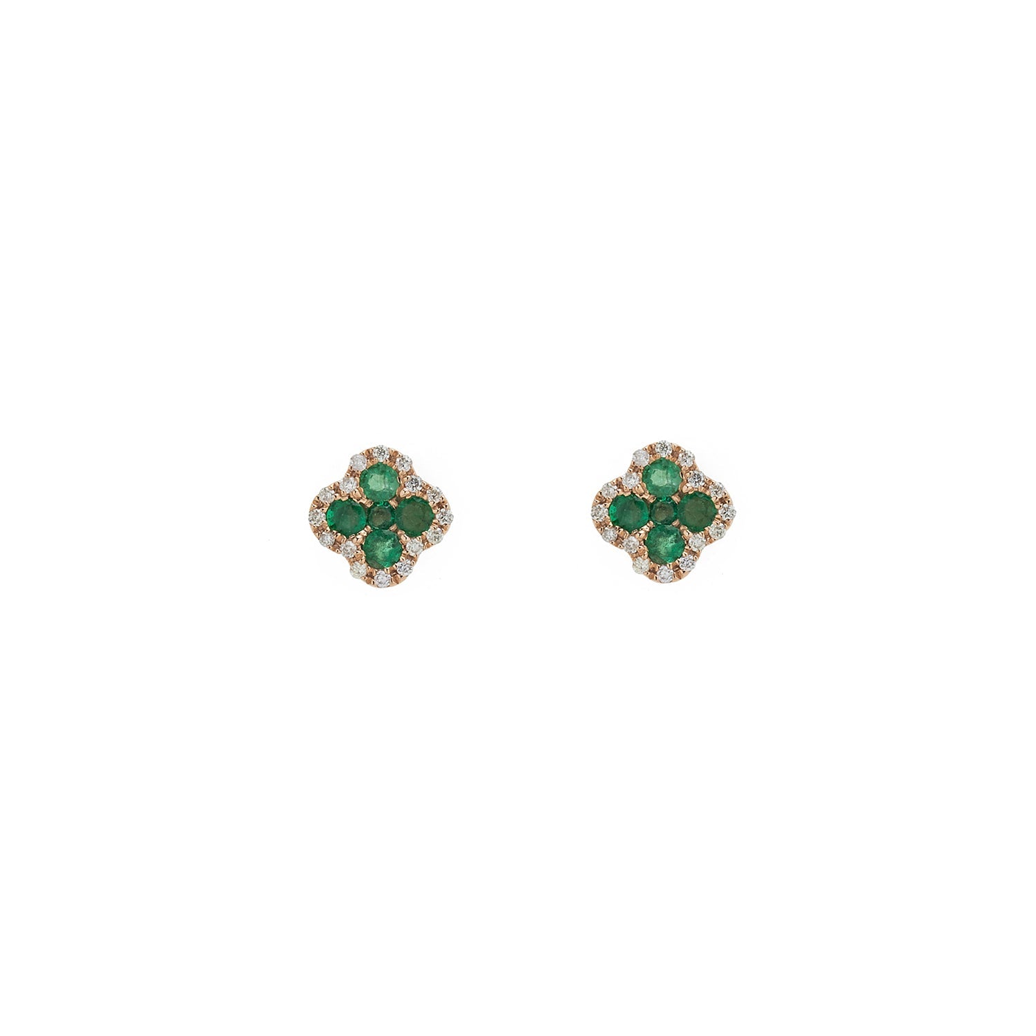 Emerald Diamond Earring