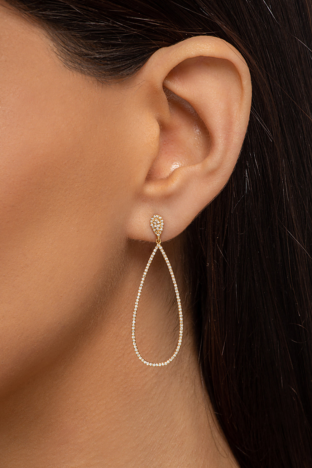 Oval Drop Earrings - Anatol Jewelry