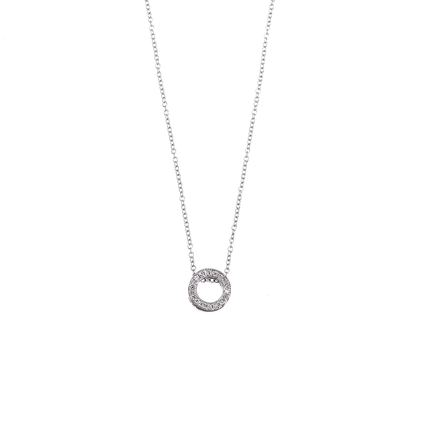 Diamond Circle Necklace