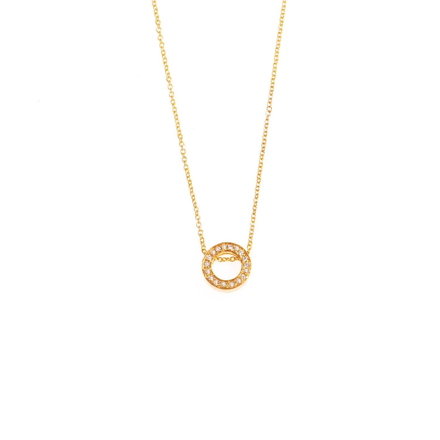 Diamond Circle Necklace