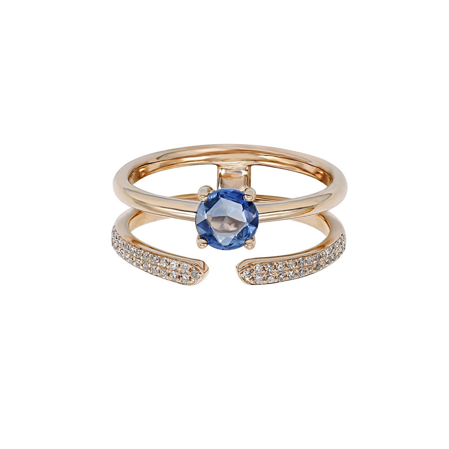 Diamond and Sapphire Ring