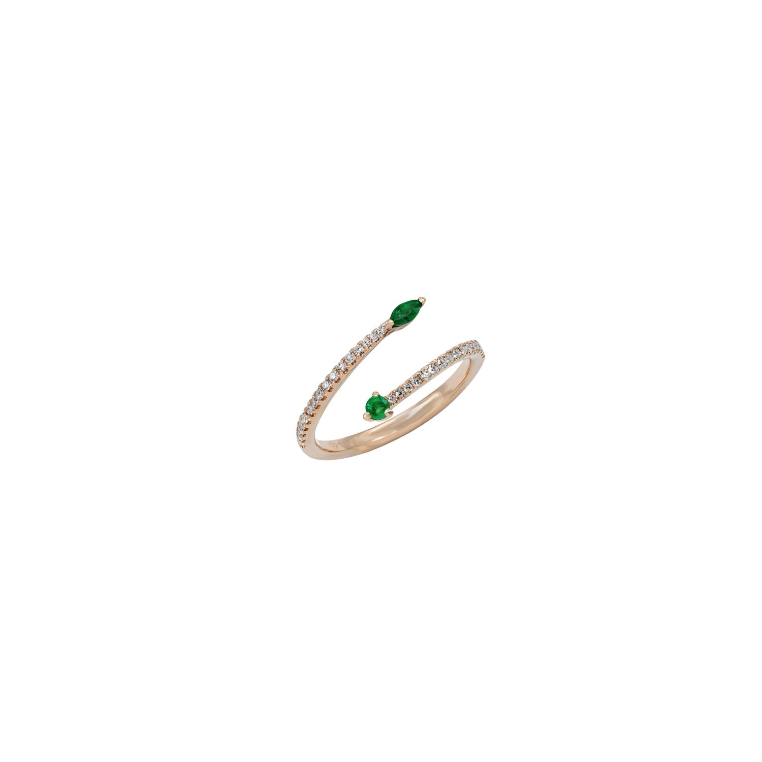 Diamond and Emerald Ring