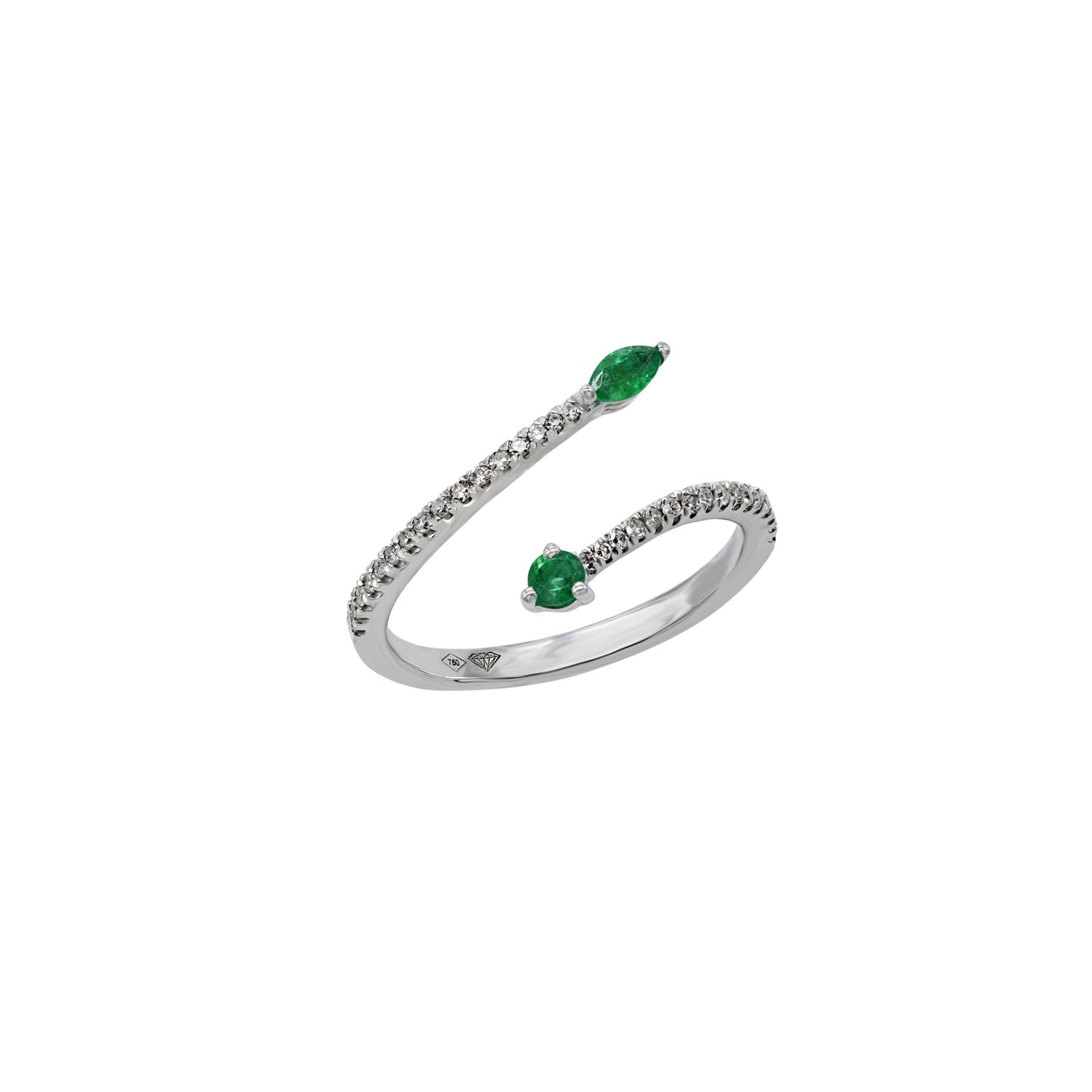 Diamond and Emerald Ring