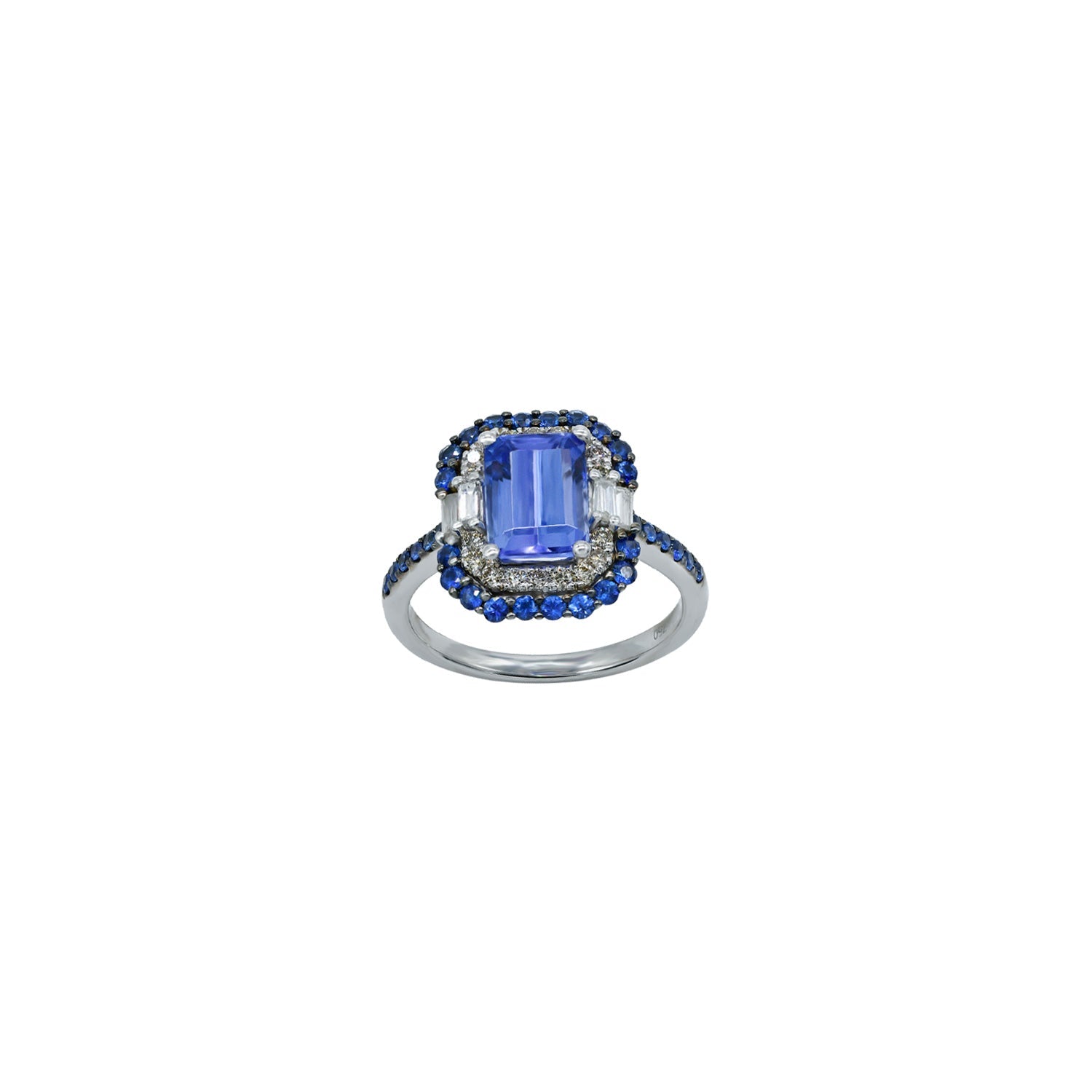 Tanzanite Ring. Sapphire Ring. Diamond Ring. Δαχτθλίδι με τανζανίτη. 